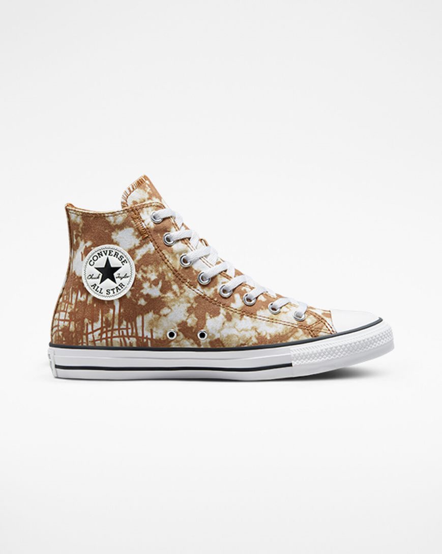 Tenisi Inalti Barbati Converse Chuck Taylor All Star Dip Dye Maro Albi Negrii | RO YTHWP195